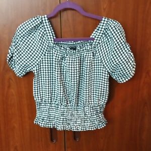 Girl's Art Class Checkered Shirt Size L (10-12)